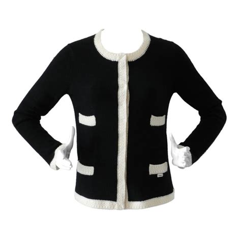 mens black chanel sweater|chanel cardigan sweater.